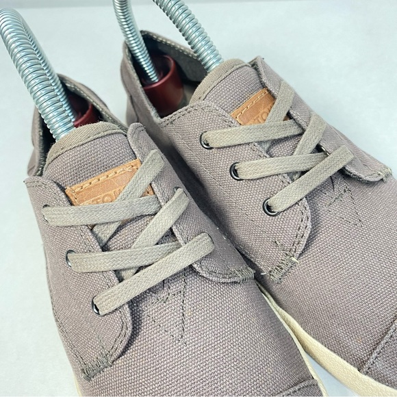 Toms Canvas Lace Up Casual Sneakers Ladies Brown/ Tan Shoes Sneakers; Women’s 7 - Picture 6 of 16